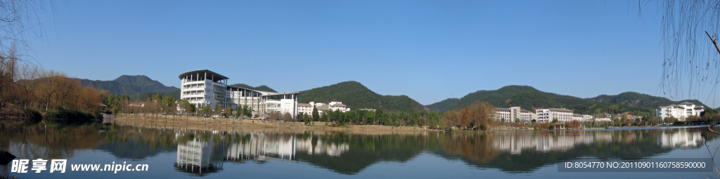 浙江农林大学东湖全景