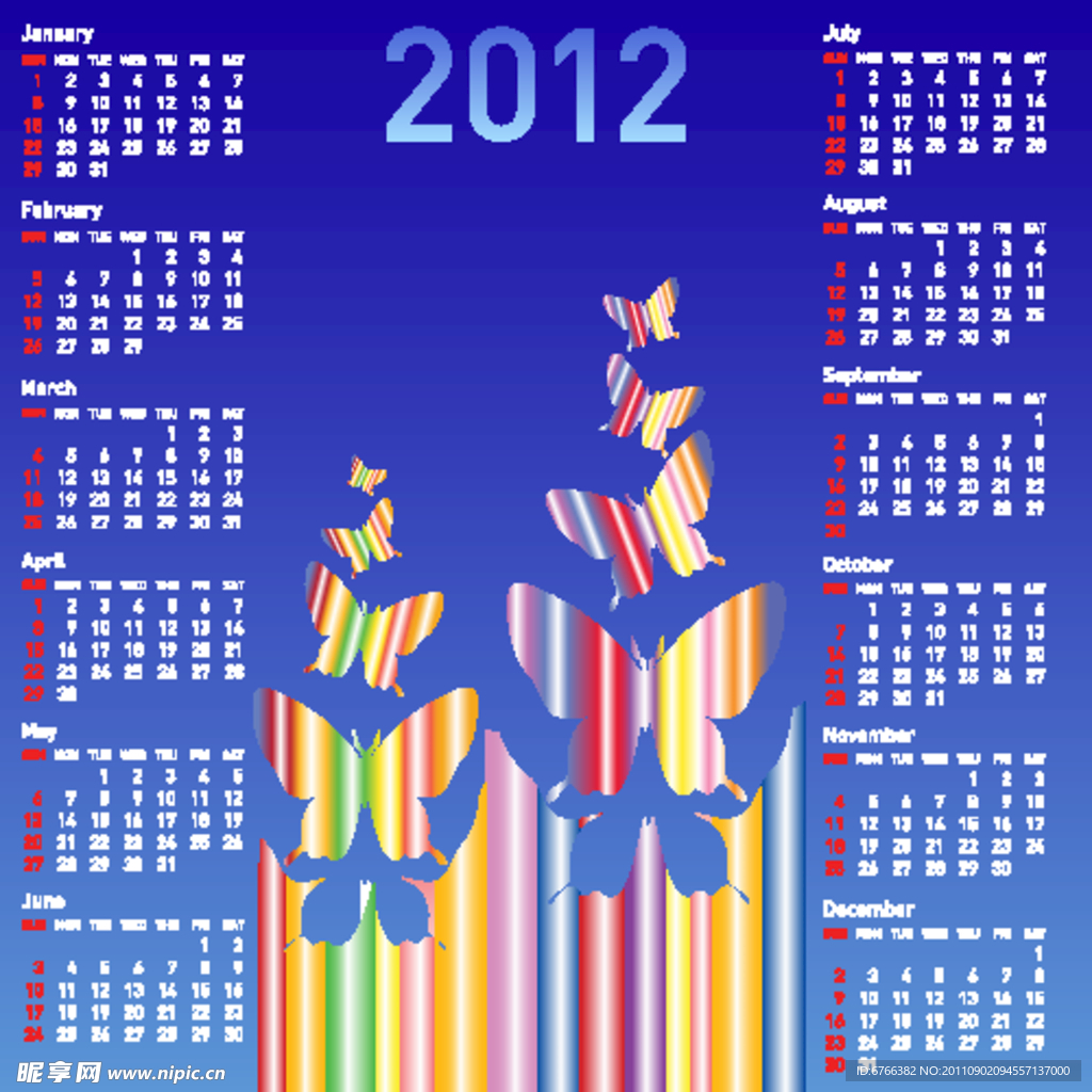 2012日历