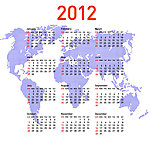 2012年日历台历