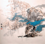水墨山水画