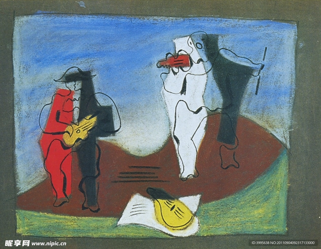 抽象油画作品