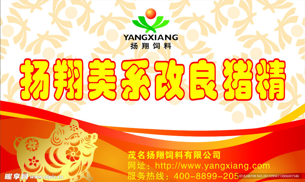 扬翔美系改良猪精