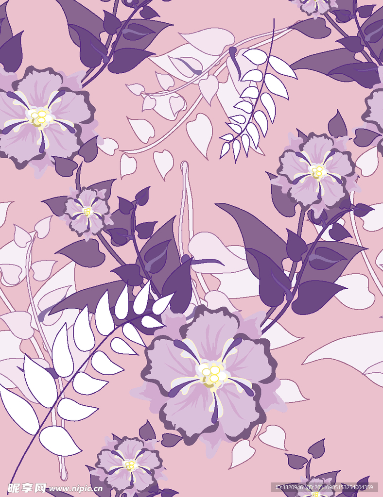 古典花卉花纹背景