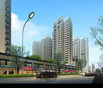 商业街建筑效果图