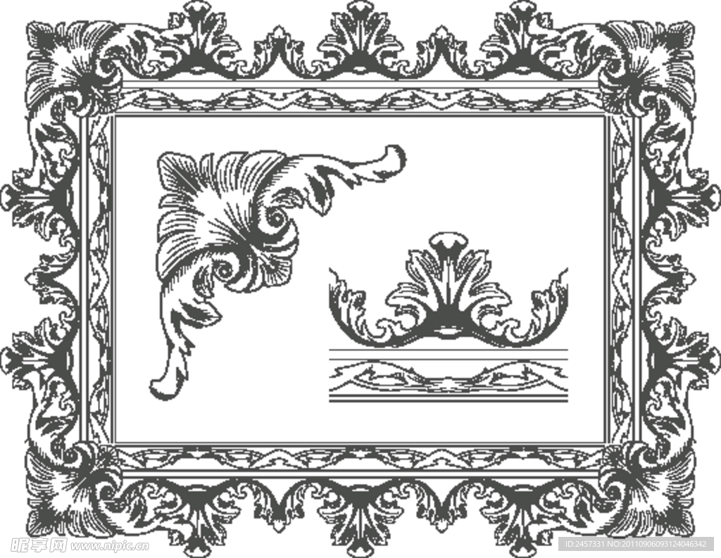 古典花纹欧式花纹边框