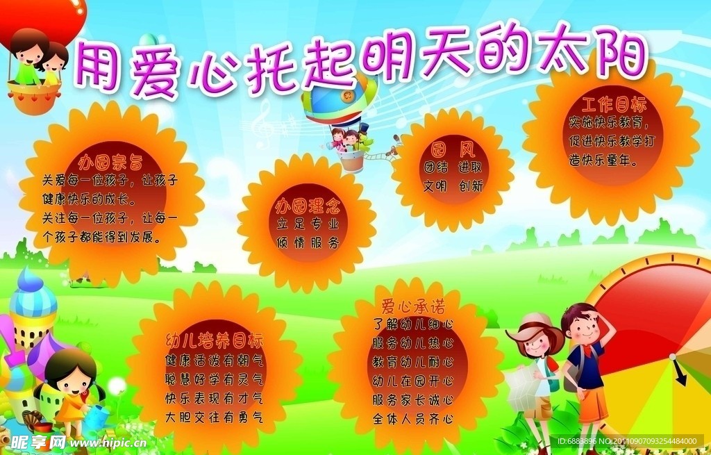 幼儿园展板