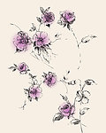韩式花纹