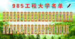 985工程大学名单