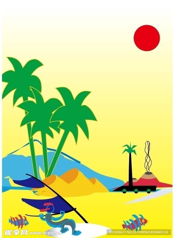 海边椰树
