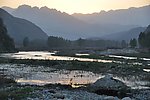 大山日落