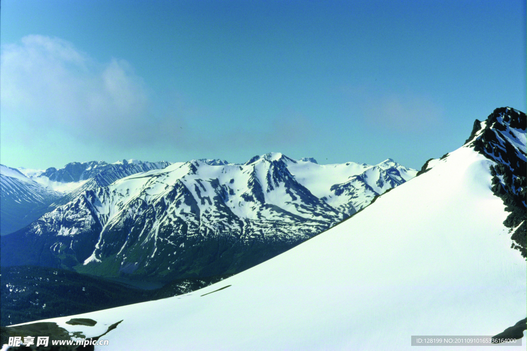 冰雪世界 雪山风景