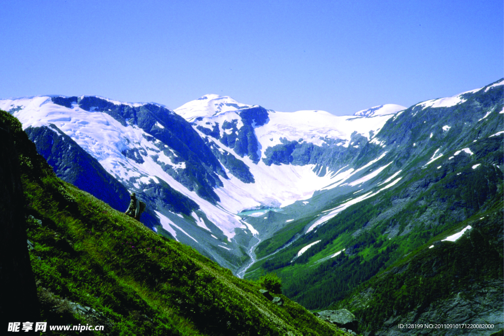冰雪世界 雪山风景