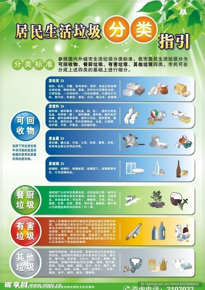 居民生活垃圾分类指引