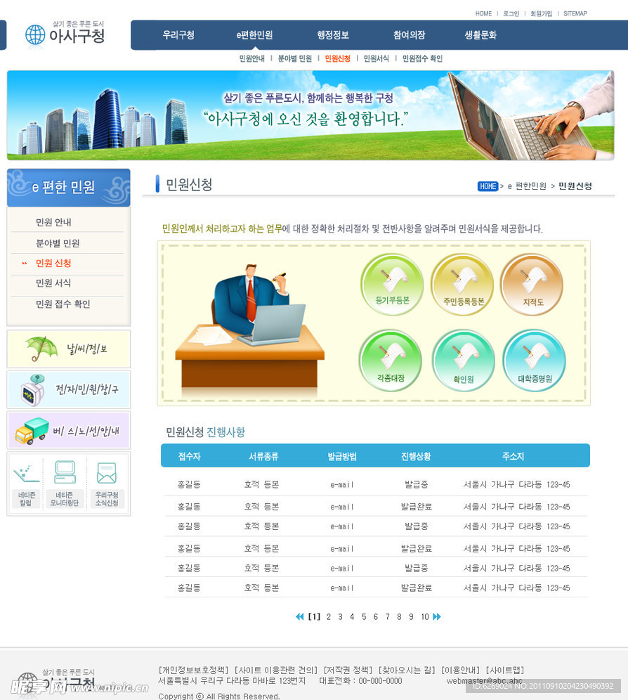 商业网站模板