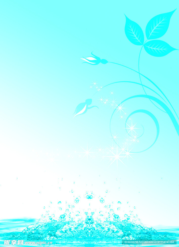 蓝色背景素材图片