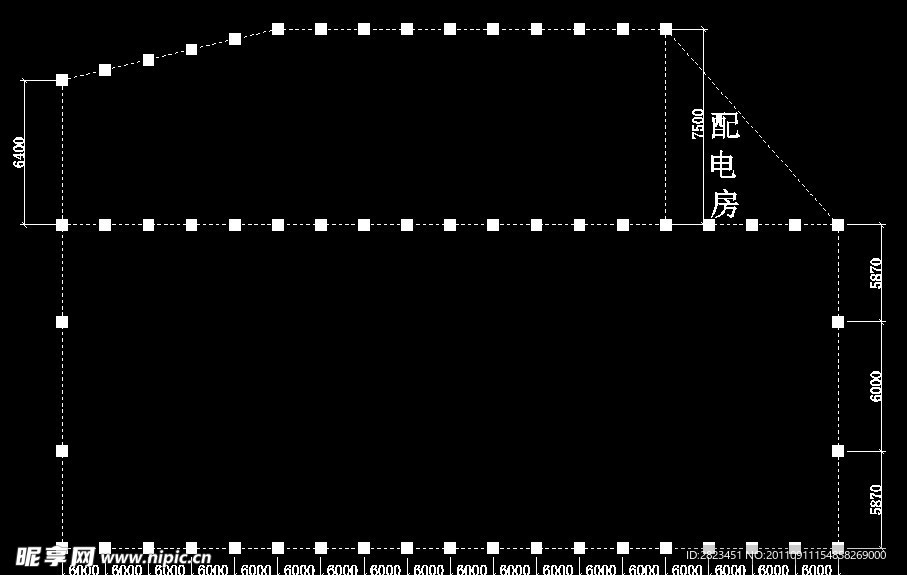 中源石材砼柱平面布置图