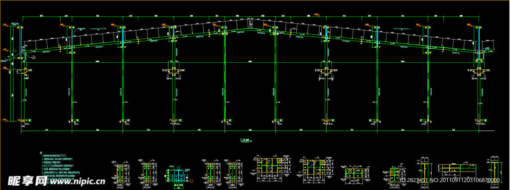 钢结构厂房结构图