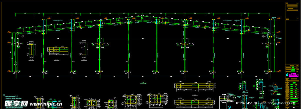 钢结构厂房结构图