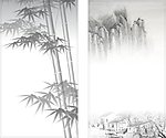 水墨画风格名片模板
