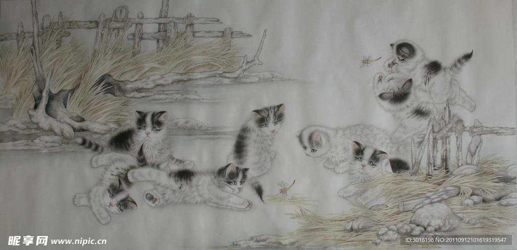 国画猫