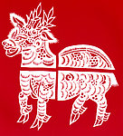 鹿剪纸