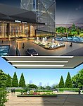 商业广场建筑模型