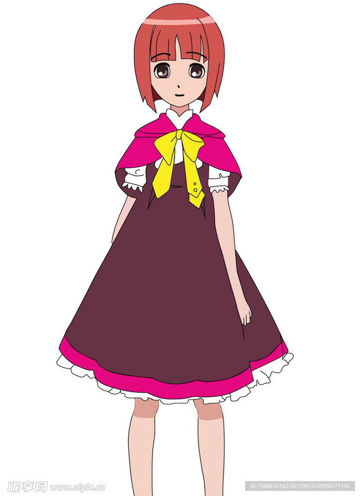 卡通小女孩