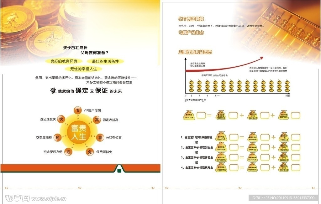商务金融宣传页