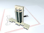 现代建筑模型