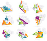 3d标志logo图标矢量