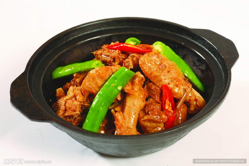 青椒煨土鸡