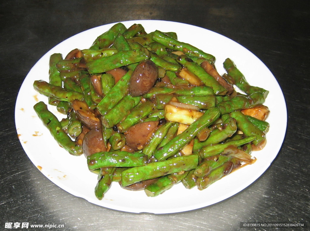 豉味鮮冬菇炒蜜糖豆