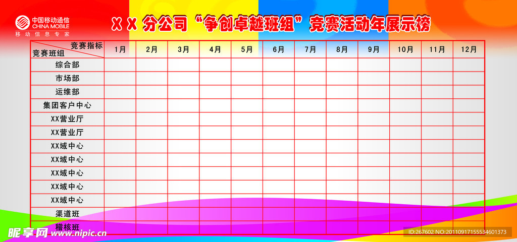 中国移动年展示榜