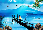 湖边风景