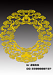 复古金色福环