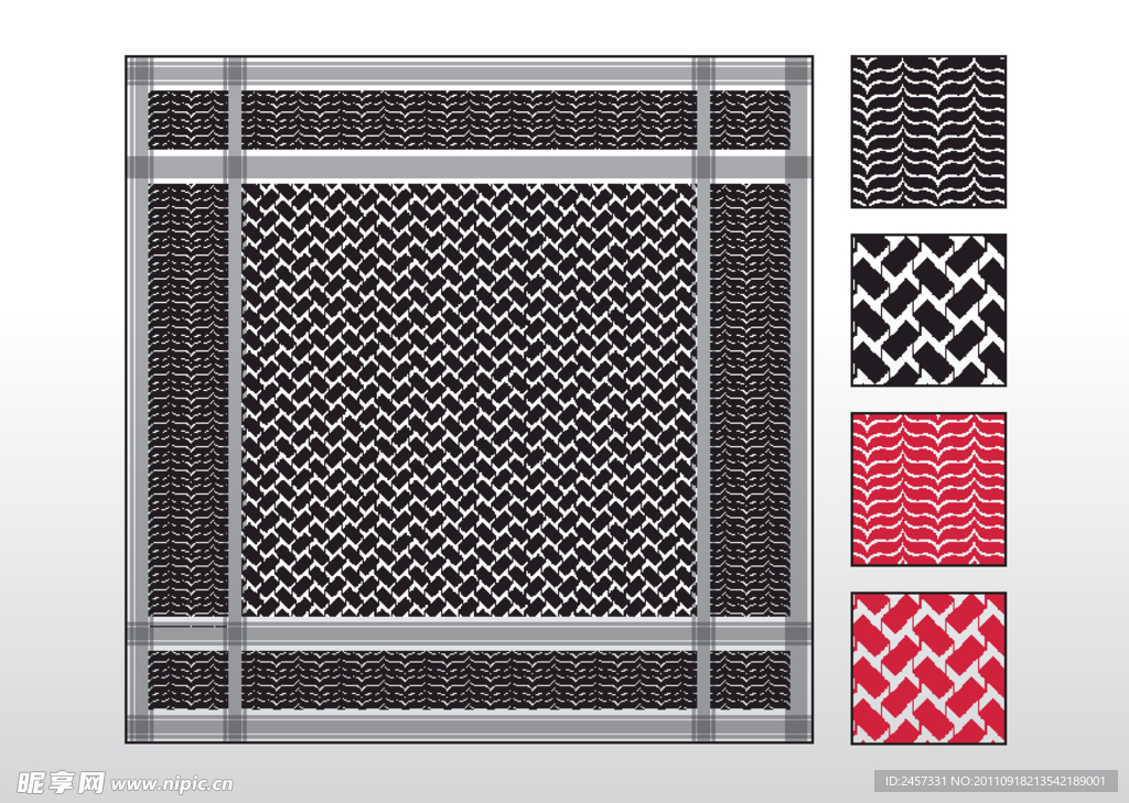 阿拉伯无缝花纹底纹