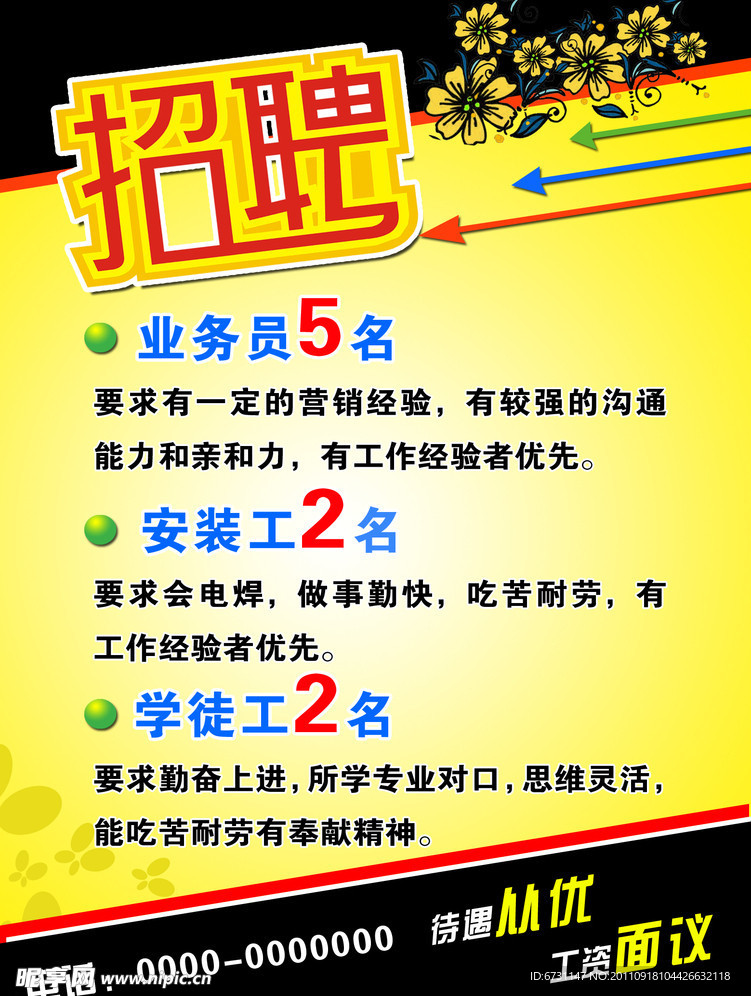 招聘DM 宣传 广告