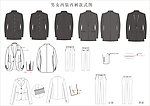 男女西服款式效果图