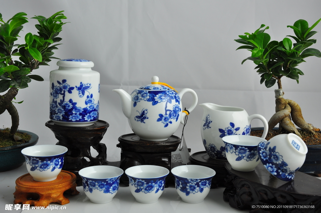 中国风高清青花瓷器