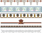 矢量 花边