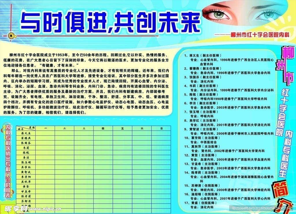 眼科宣传板报