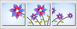 花朵无框画