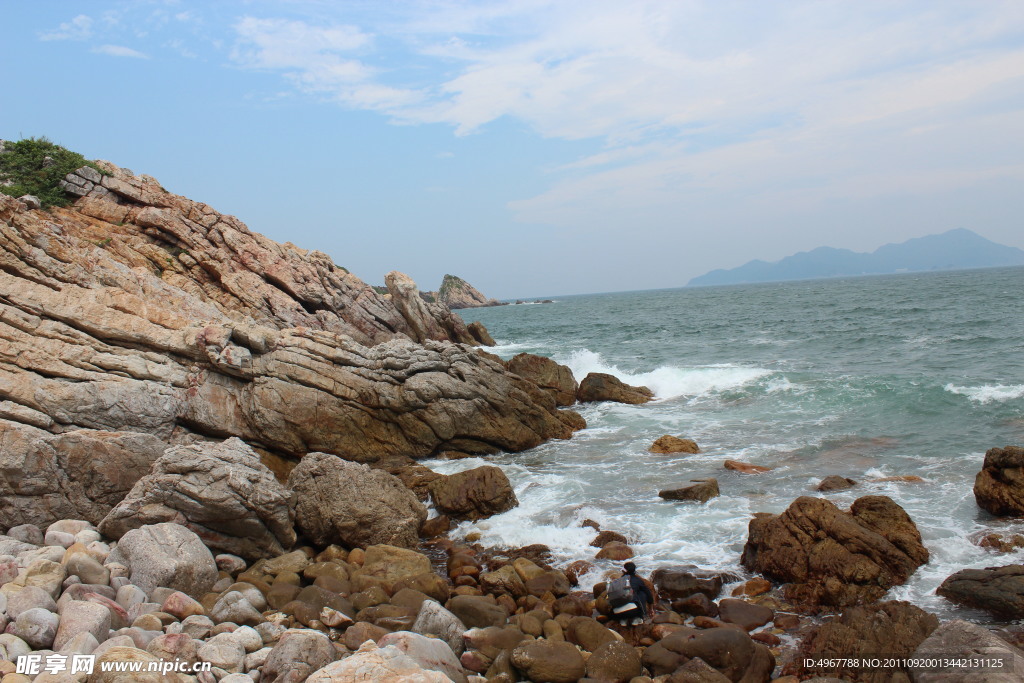 大海 海浪 岩石