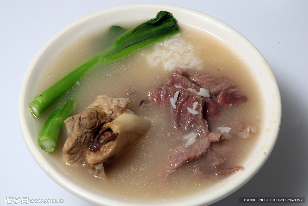 滑牛肉湯飯