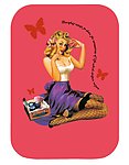 时尚化妆女郎