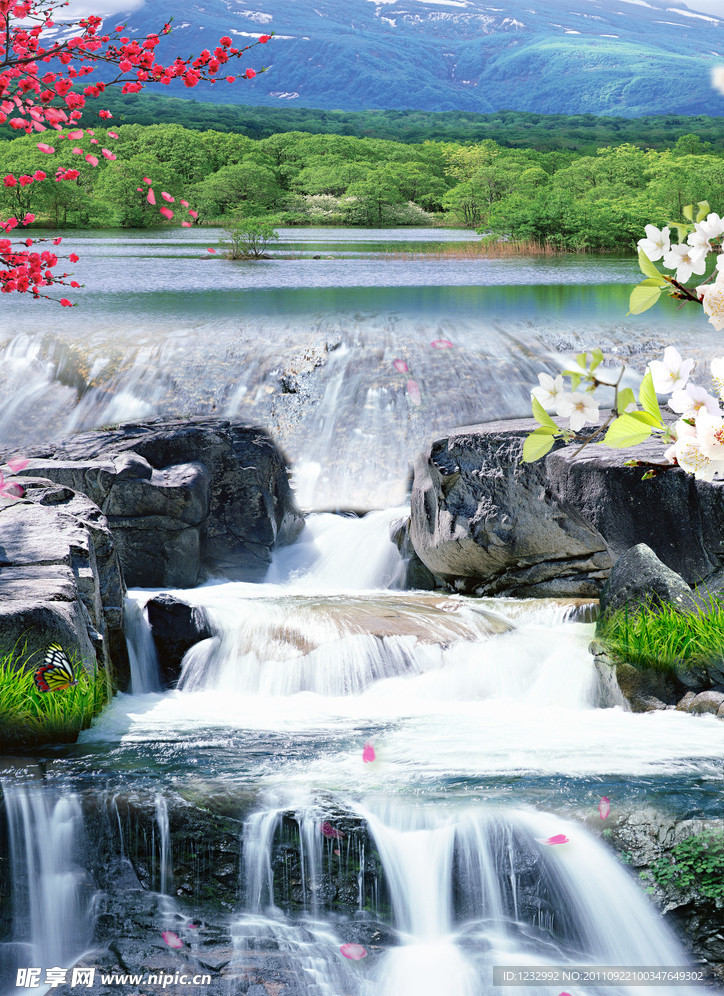 高清瀑布图（合层）
