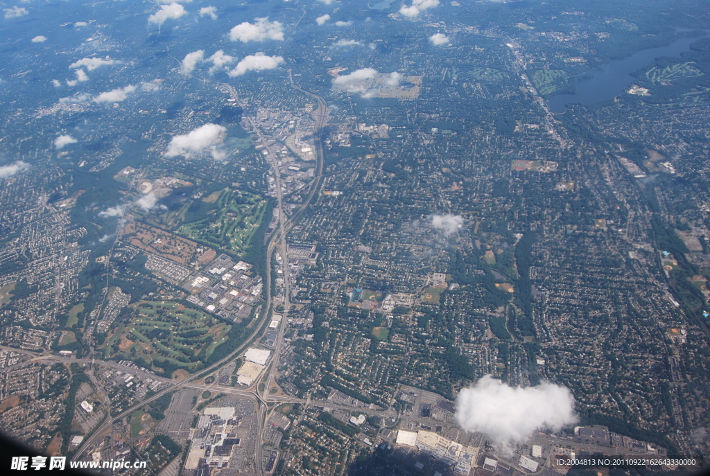 城市高空俯瞰图