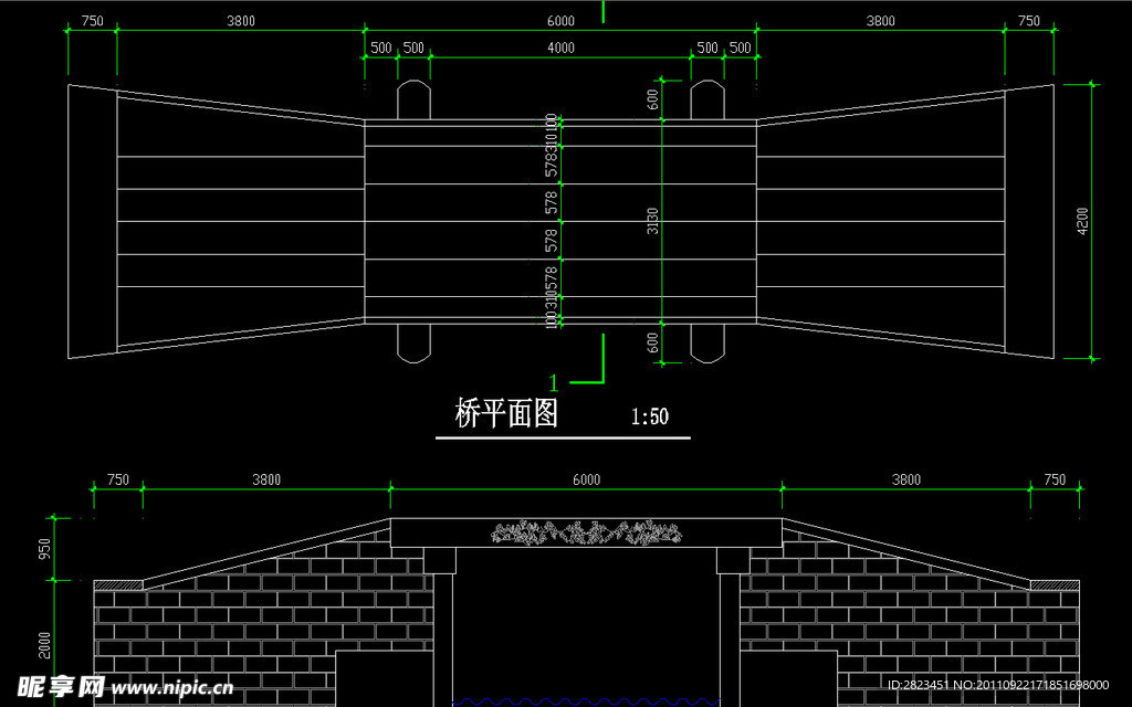 古桥修复施工图