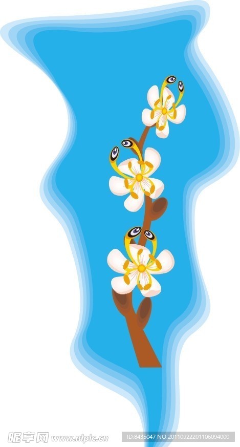 矢量花卉