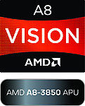 AMD A8 3850 APU LOGO 矢量图
